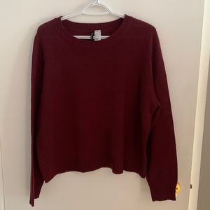 [L] H&M maroon sweater